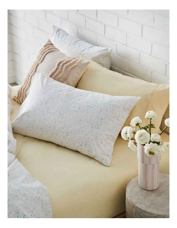 Speckle Cotton Quilt Cover Set in Cloud