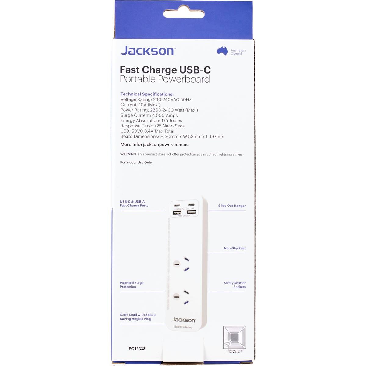 Jackson Usb-c Portable  Powerboard Each