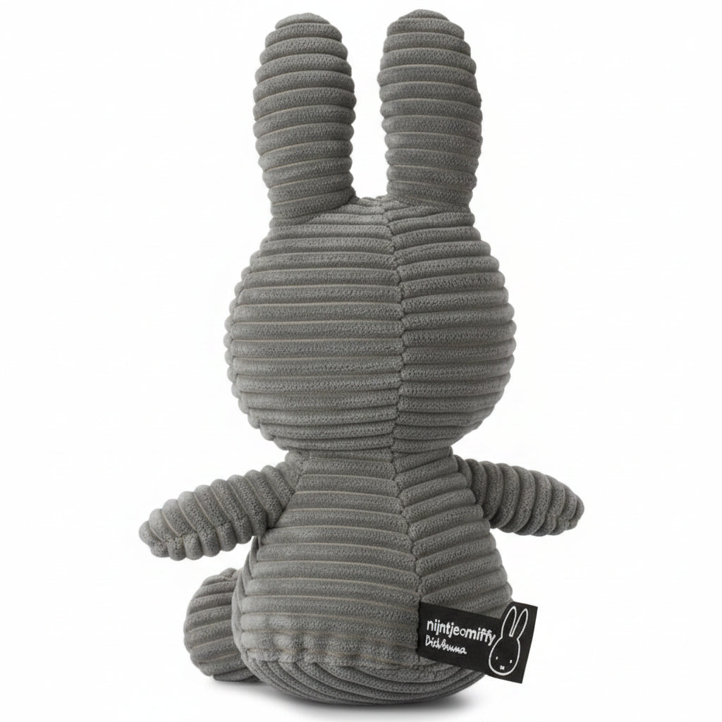 Miffy & Friends Miffy (ECO) Corduroy Grey 23cm