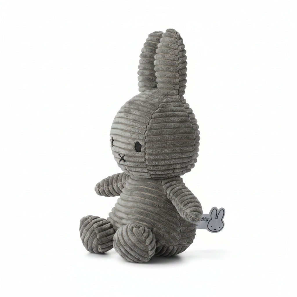 Miffy & Friends Miffy (ECO) Corduroy Grey 23cm