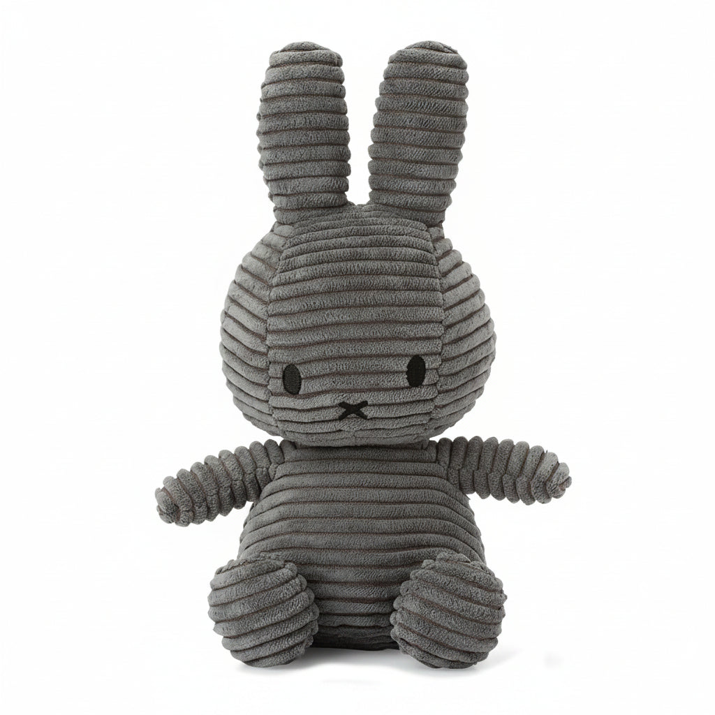 Miffy & Friends Miffy (ECO) Corduroy Grey 23cm