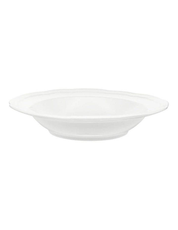 Florence Scallop Rim Bowl 23x5cm in White