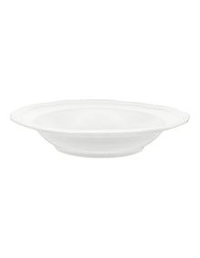 Florence Scallop Rim Bowl 23x5cm in White
