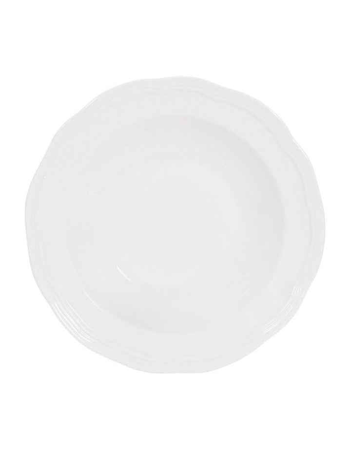 Florence Scallop Rim Bowl 23x5cm in White