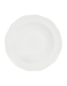 Florence Scallop Rim Bowl 23x5cm in White