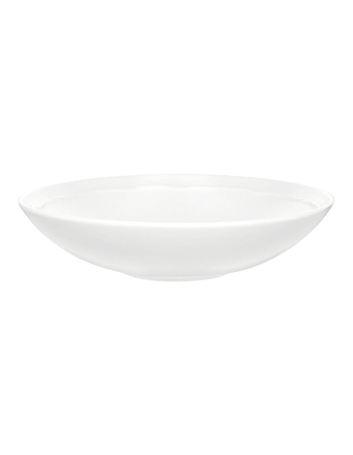 Florence Embossed Bowl 20x5cm in White