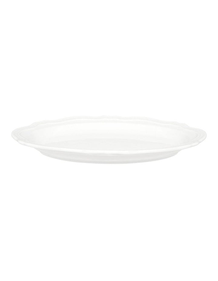 Florence Scallop Rim Oval Plate 23x17cm in White