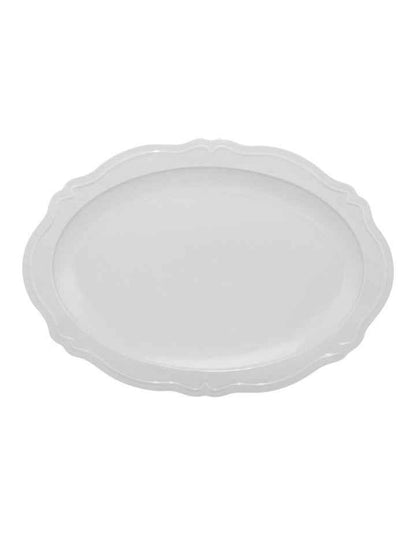 Florence Scallop Platter 35x25cm in White
