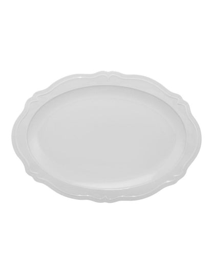 Florence Scallop Platter 35x25cm in White