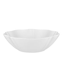Florence Scallop Serving Bowl 25x7.5cm in White