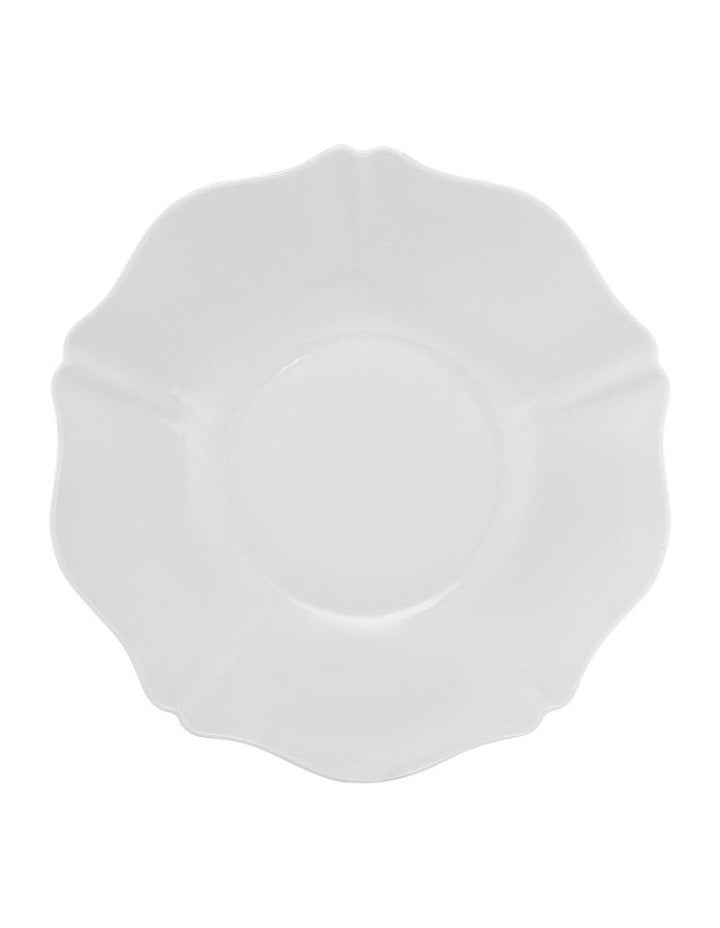 Florence Scallop Serving Bowl 25x7.5cm in White