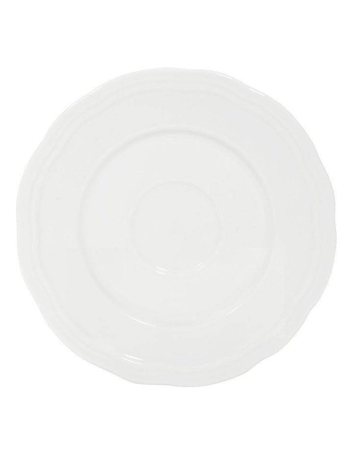 Florence Scallop Demi Cup And Saucer 90ml Set of 2 in White