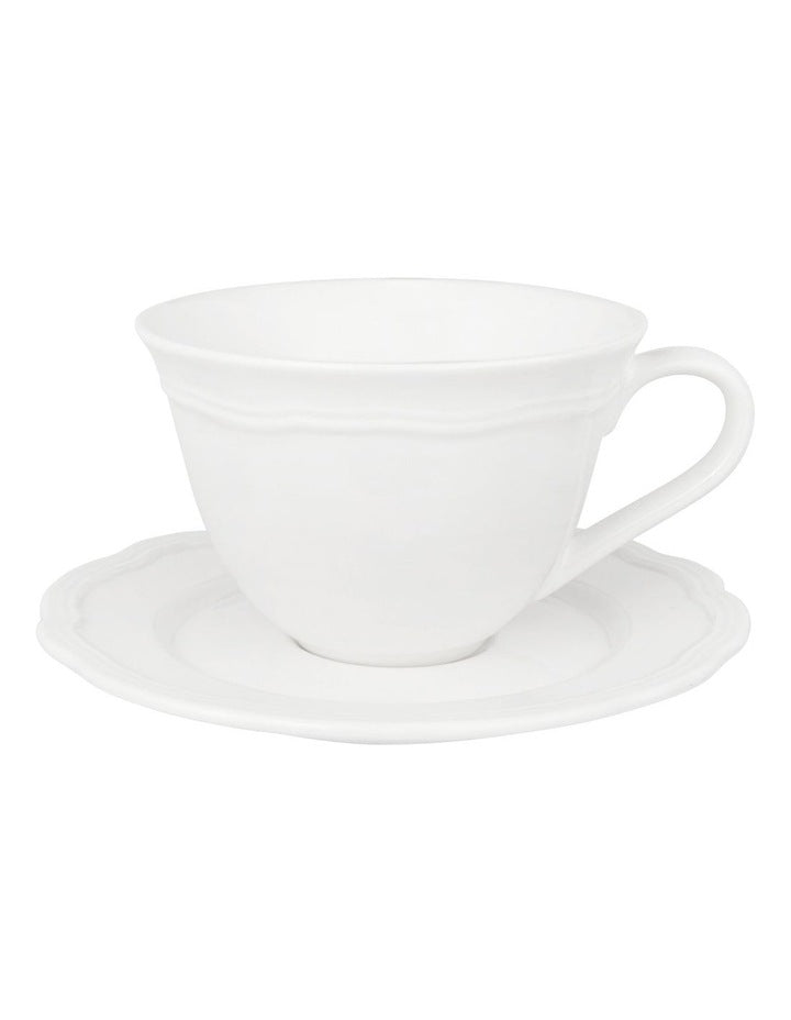 Florence Scallop Cup And Saucer 220ml in White