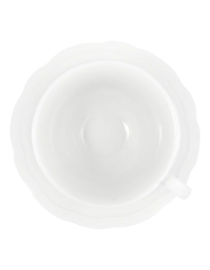 Florence Scallop Cup And Saucer 220ml in White