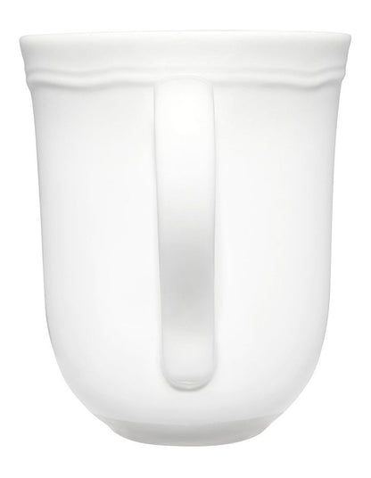 Florence Embossed Mug 390ml in White