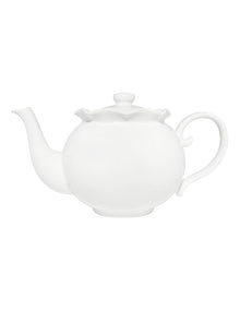 Florence Scallop Teapot 1L in White