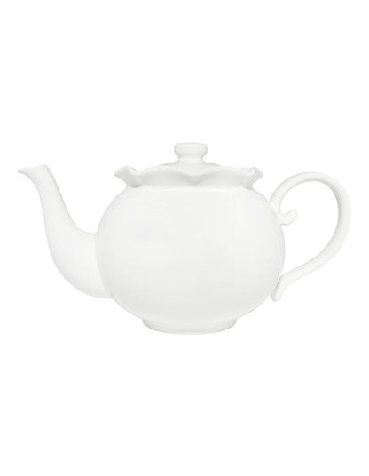 Florence Scallop Teapot 1L in White