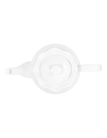 Florence Scallop Teapot 1L in White