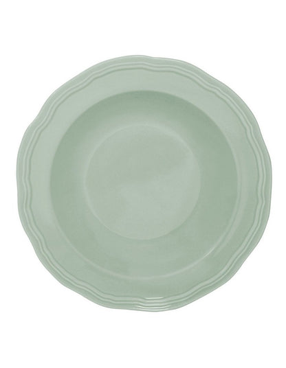 Florence Scallop Rim Bowl 23x5cm in Light Green