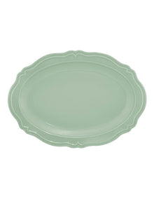 Florence Scallop Platter 35x25cm Gift Boxed in Light Green
