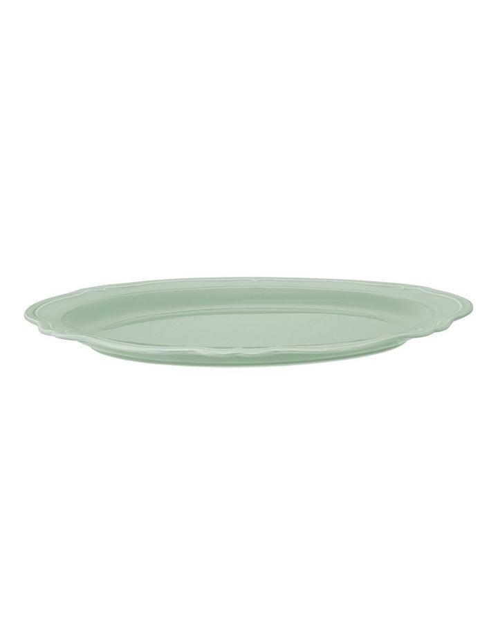 Florence Scallop Platter 35x25cm Gift Boxed in Light Green