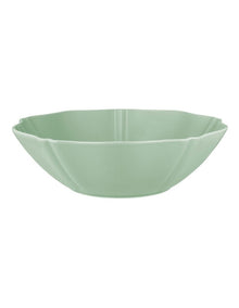 Florence Scallop Serving Bowl 25x7.5cm in Light Green