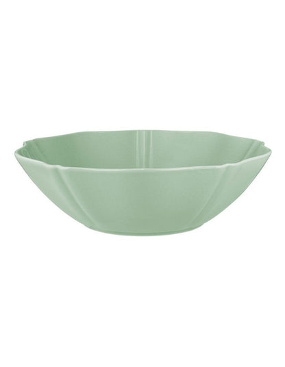 Florence Scallop Serving Bowl 25x7.5cm in Light Green