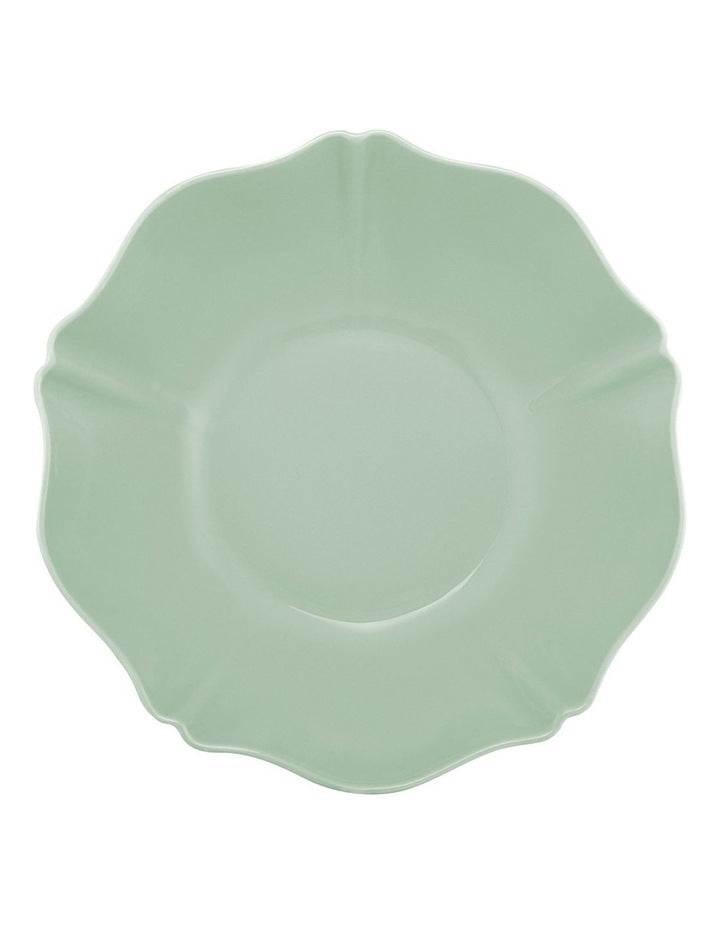 Florence Scallop Serving Bowl 25x7.5cm in Light Green