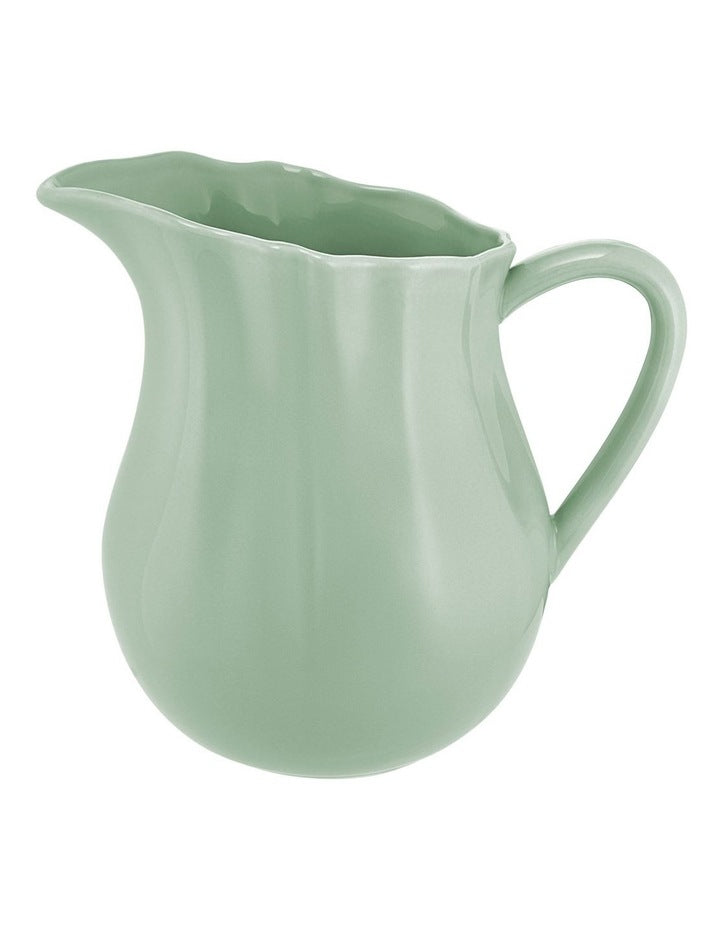 Florence Scallop Jug 1.8L in Light Green