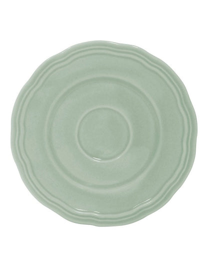 Florence Scallop Demi Cup and Saucer 90ml Set of 2 Gift Boxed in Light Green