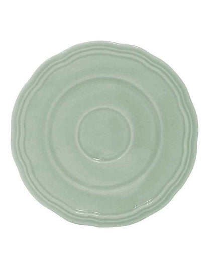 Florence Scallop Demi Cup and Saucer 90ml Set of 2 Gift Boxed in Light Green