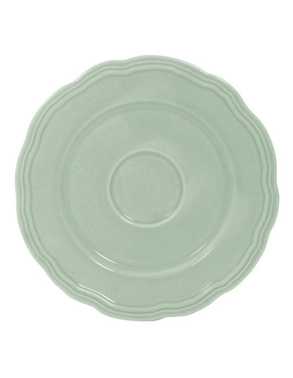 Florence Scallop Cup and Saucer 220ml in Light Green