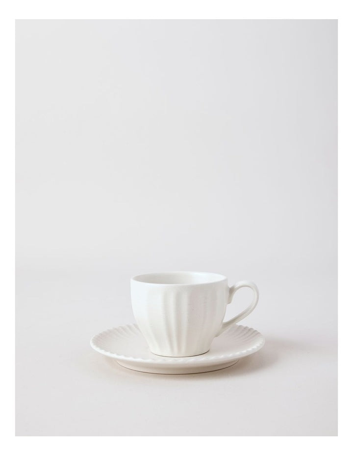 Marni Cup & Saucer Set in White