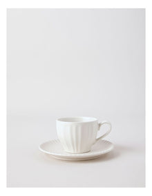 Marni Cup & Saucer Set in White