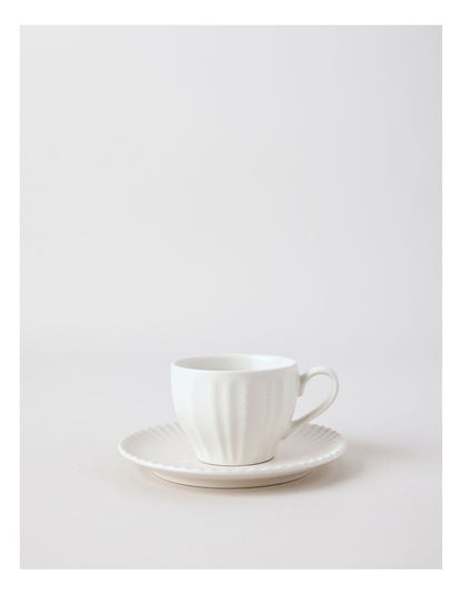 Marni Cup & Saucer Set in White