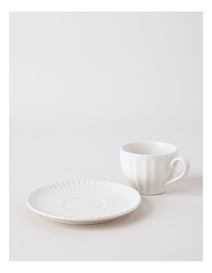 Marni Cup & Saucer Set in White