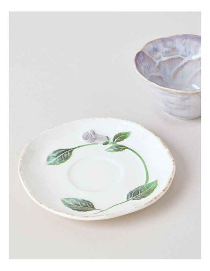 Garden Party Cup & Saucer Set in Purple