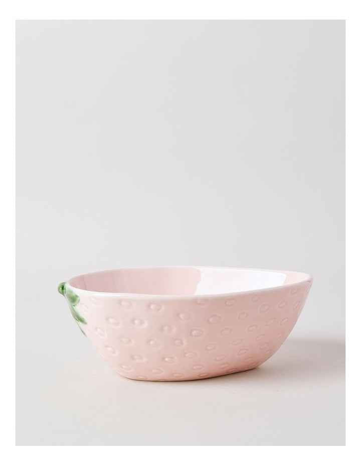 Strawberry Serving Bowl in Pink
