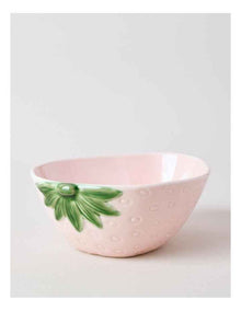 Strawberry Serving Bowl in Pink