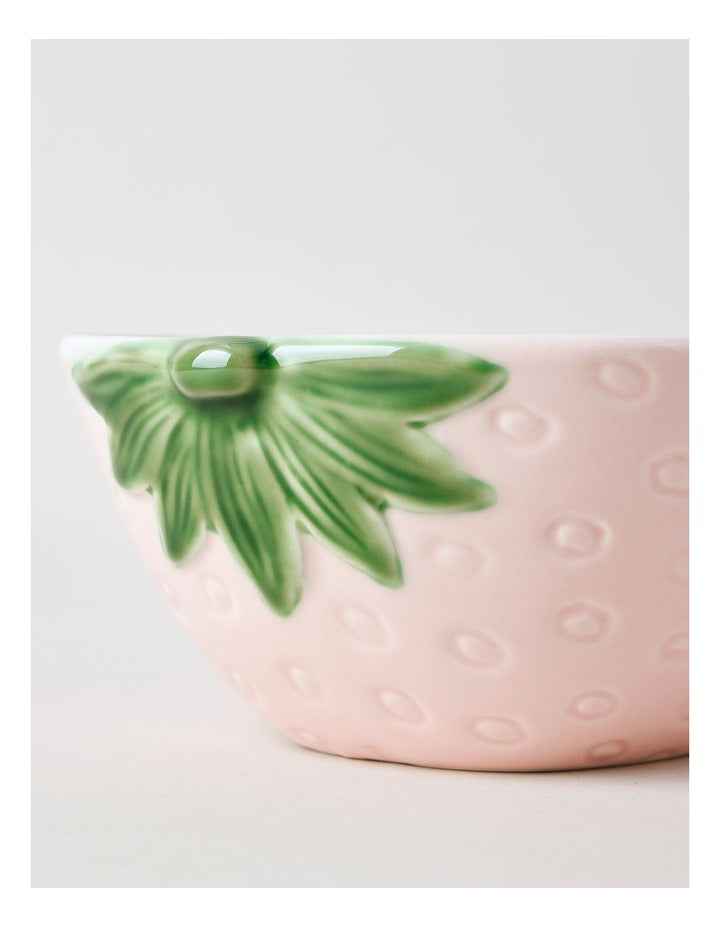 Strawberry Serving Bowl in Pink
