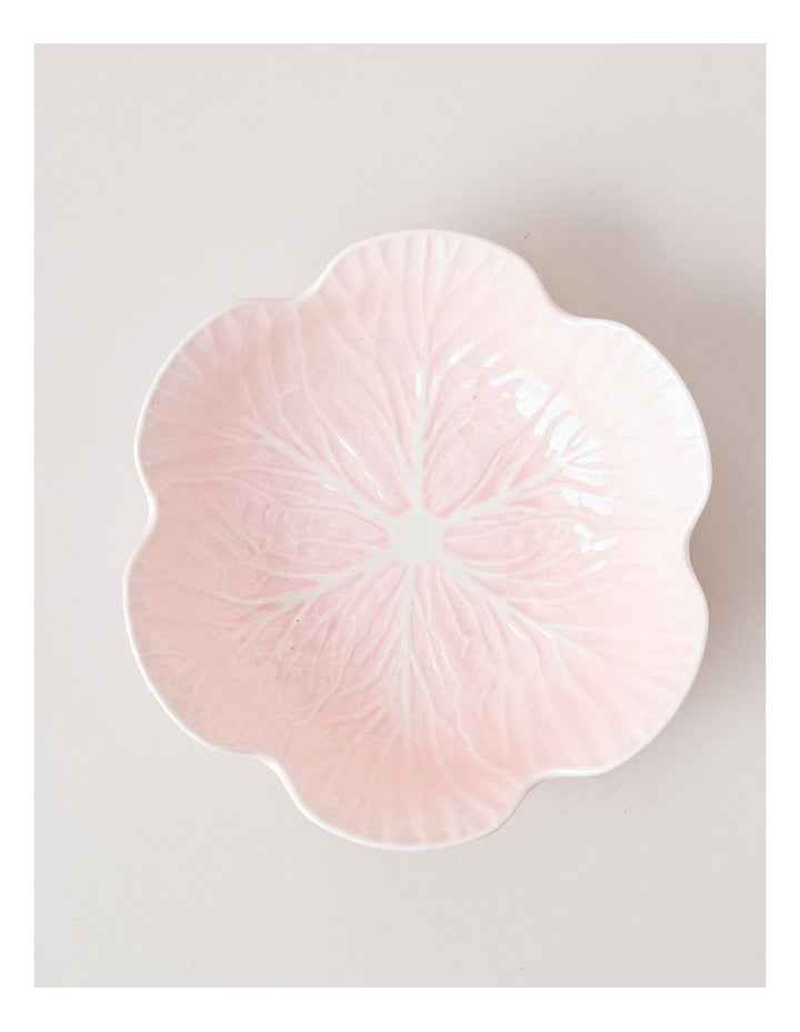 Cabbage Serving Bowl in Pink