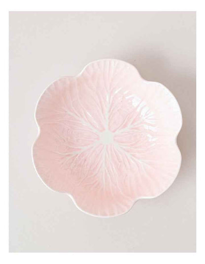 Cabbage Serving Bowl in Pink