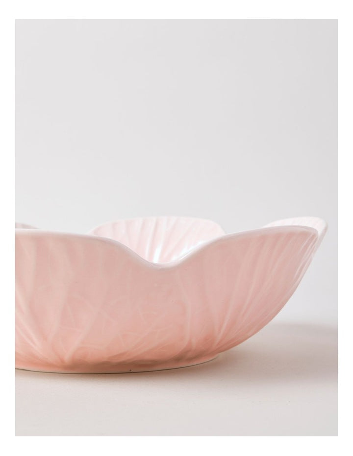 Cabbage Serving Bowl in Pink