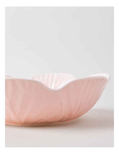 Cabbage Serving Bowl in Pink