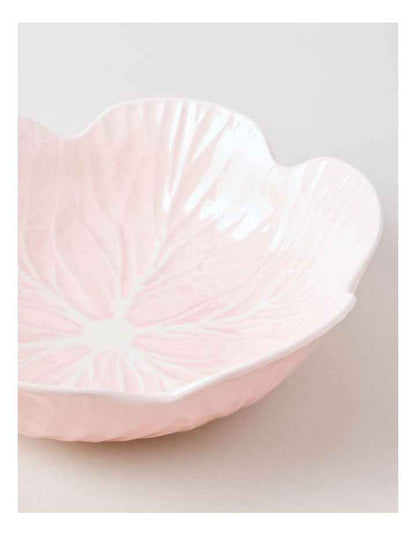 Cabbage Serving Bowl in Pink