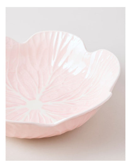 Cabbage Serving Bowl in Pink