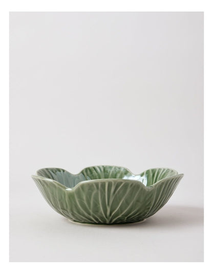 Cabbage Bowl 22.5cm in Green
