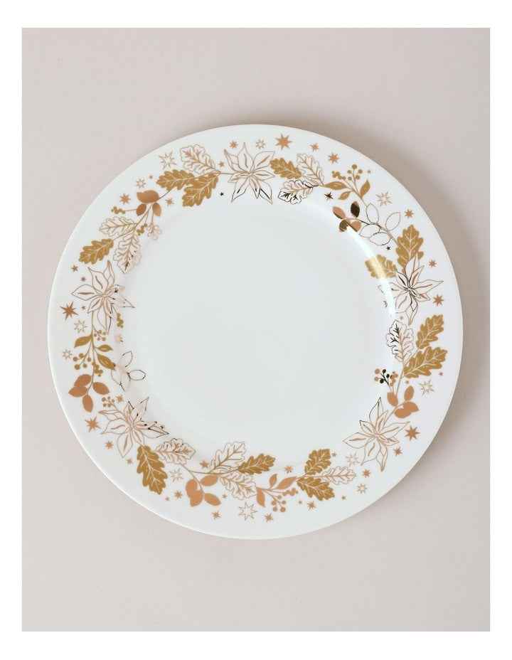 Celestial Luxe Shimmer 12pc Dinner Set in White/Gold
