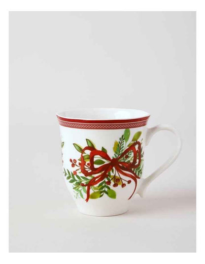 Traditional Christmas Mug Set of 2 in Multi