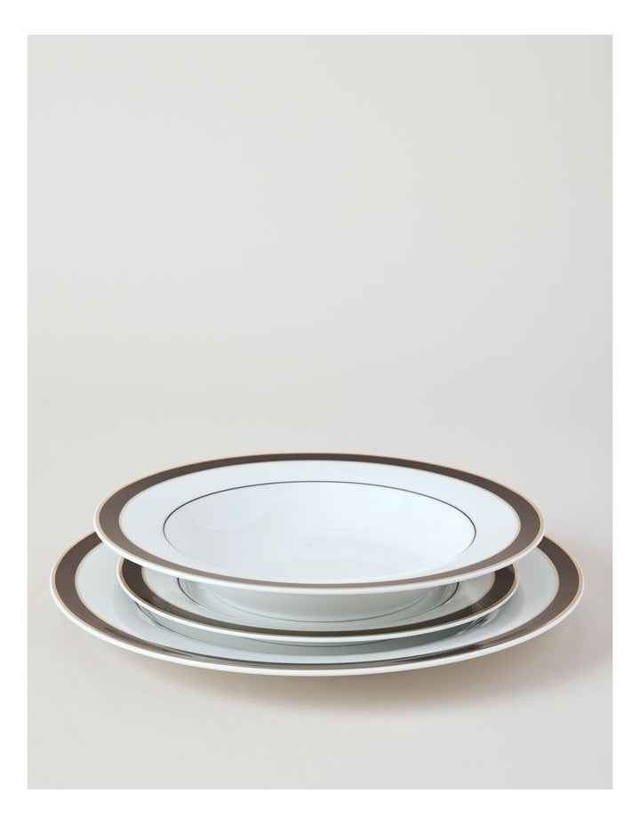 Monroe 12pc Dinner Set in Black/Gold